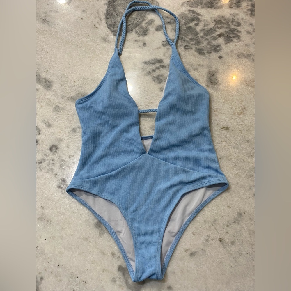 Zaful blue one piece Bikini size S